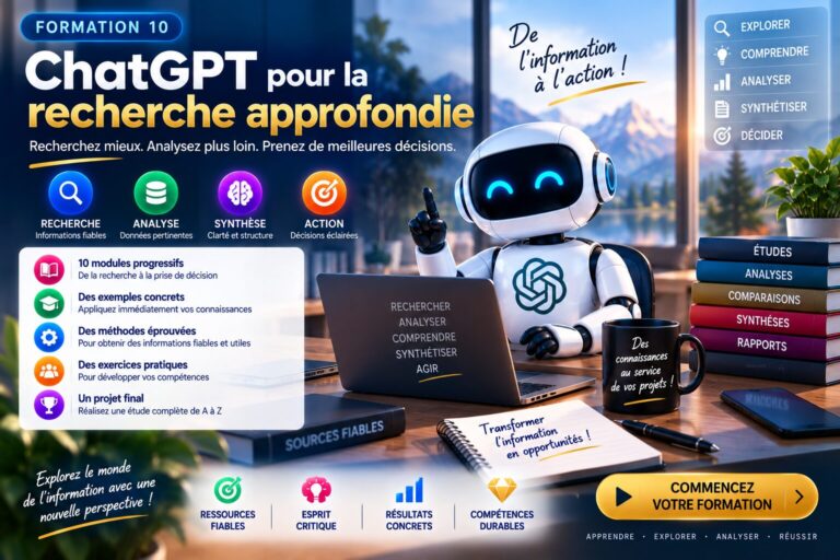 Formation 10 — ChatGPT pour la recherche approfondie
