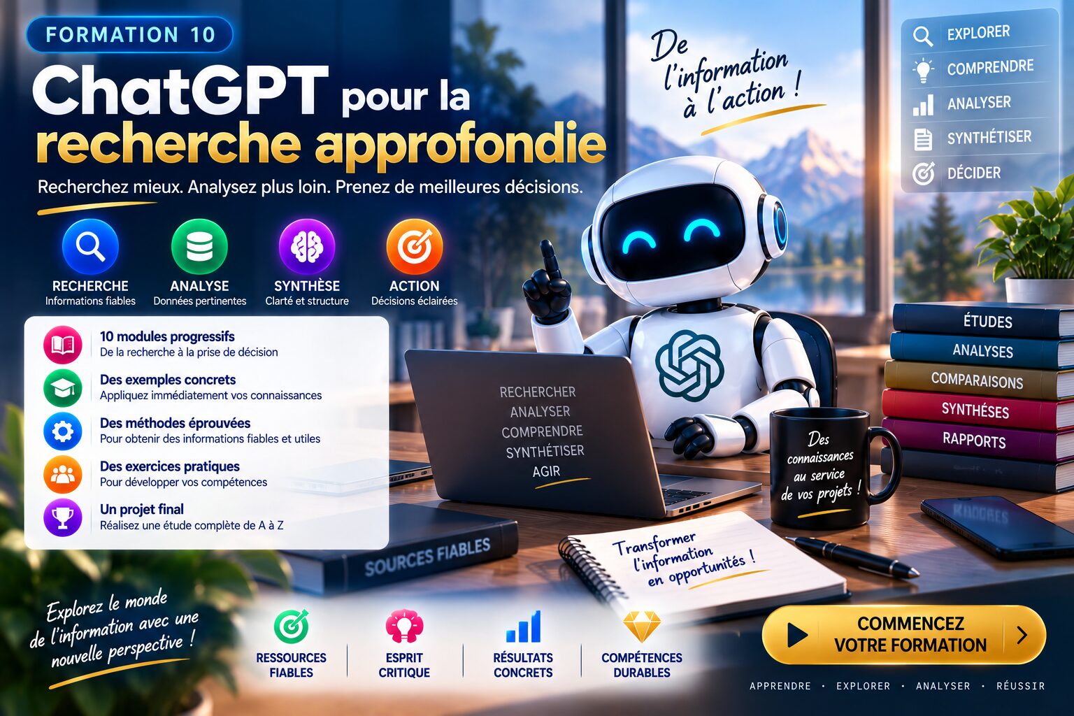 Formation 10 — ChatGPT pour la recherche approfondie