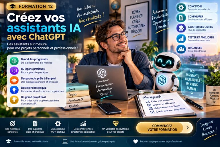 Formation 12 — Créer ses assistants IA avec ChatGPT