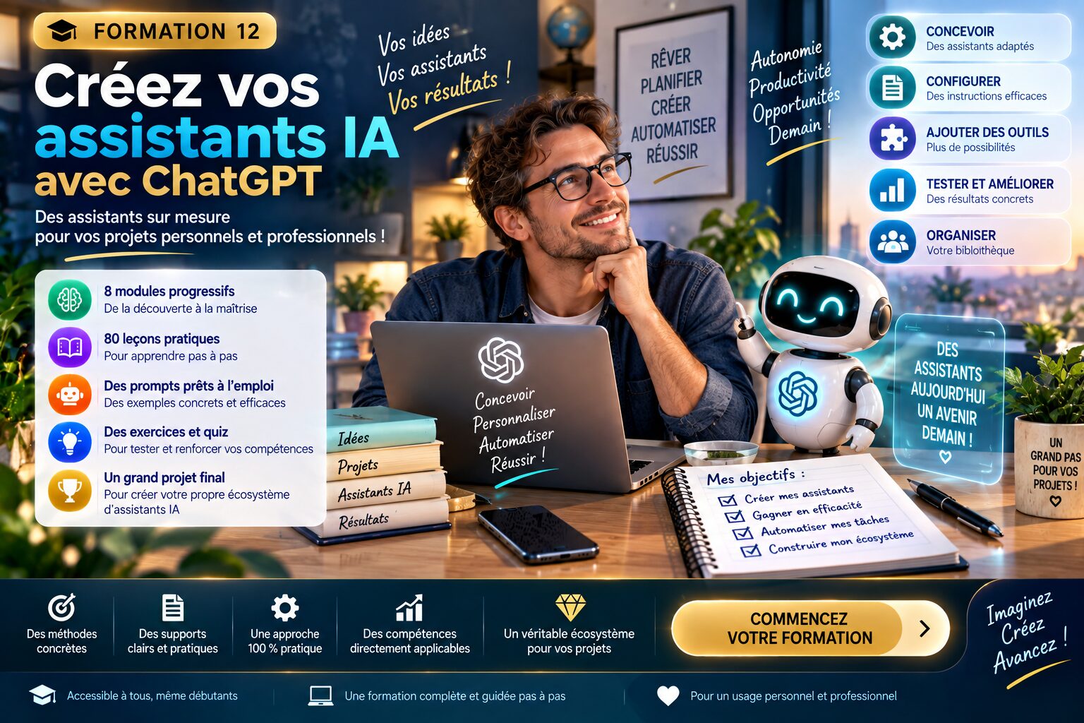 Formation 12 — Créer ses assistants IA avec ChatGPT