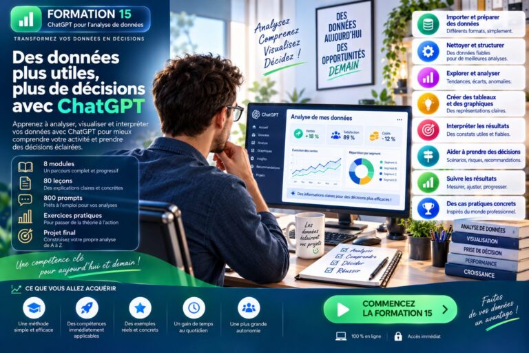 Formation 15 — ChatGPT pour l&rsquo;analyse de données