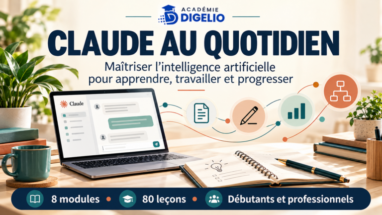 Formation 4 – Claude au quotidien : maîtriser l’intelligence artificielle pour apprendre, travailler et progresser
